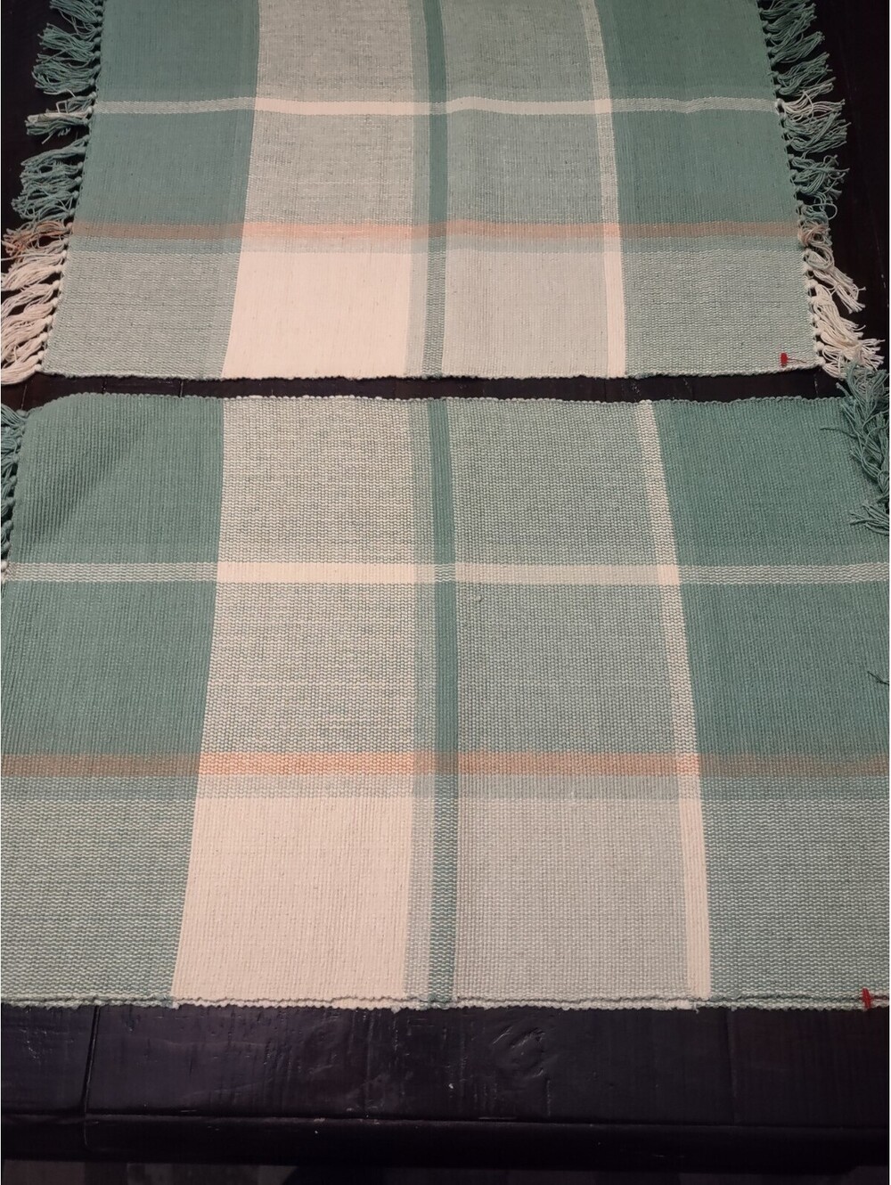 Pfaltzgraff Ocean Breeze Reversible Cloth Placemats 20 X 14 Set of 3